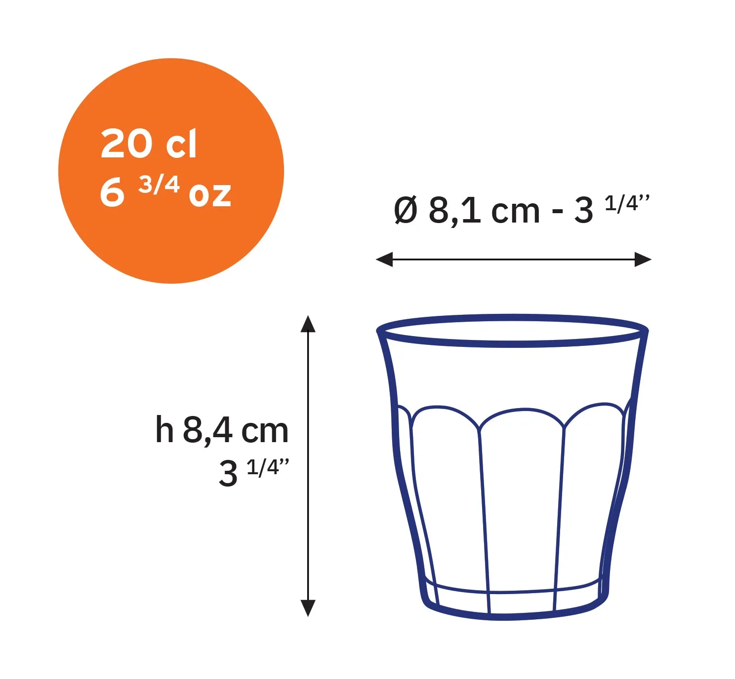 Marine Glass Tumbler - Set of 6