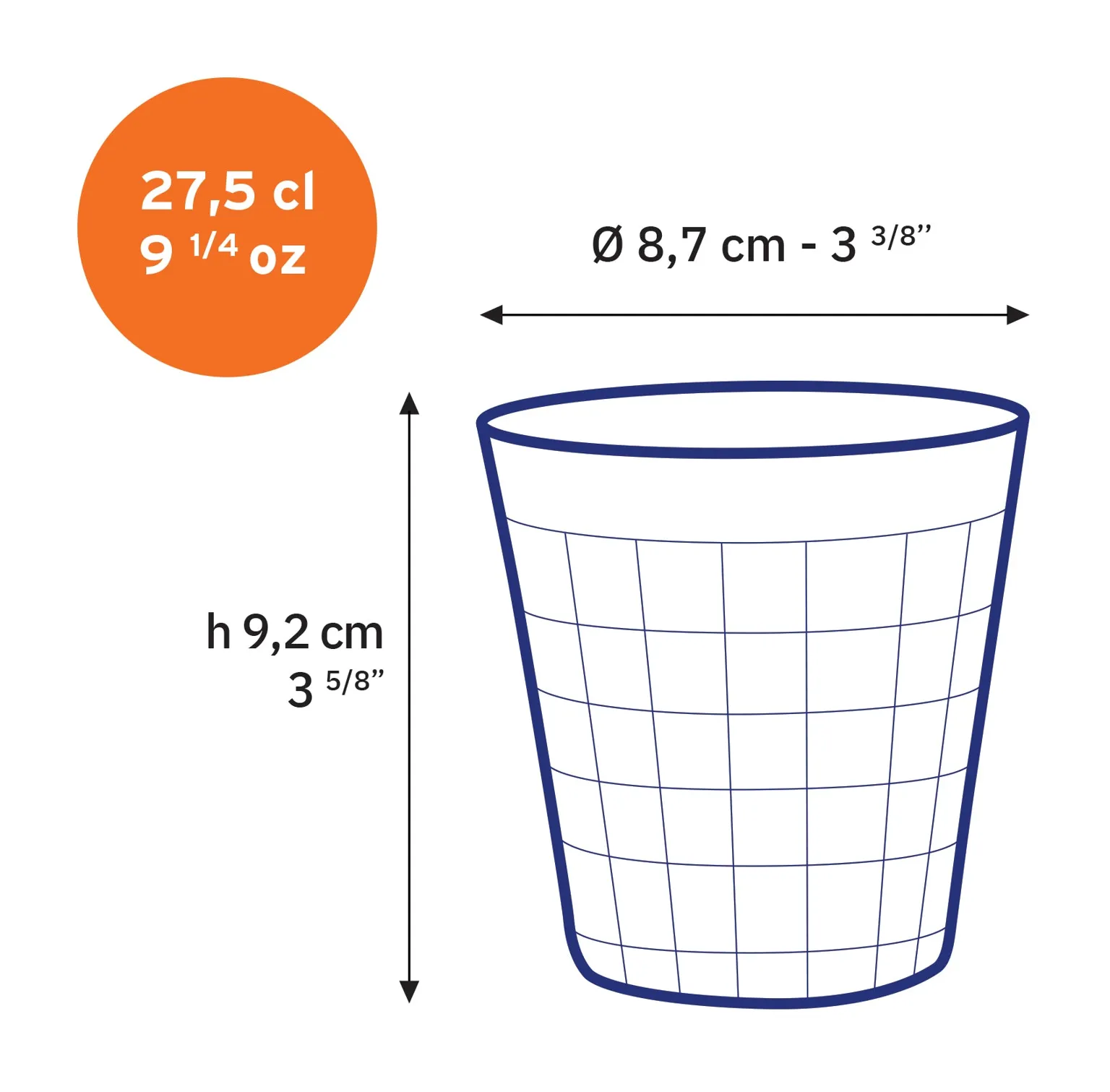 Prisme Clear Glass Tumbler - Set of 6