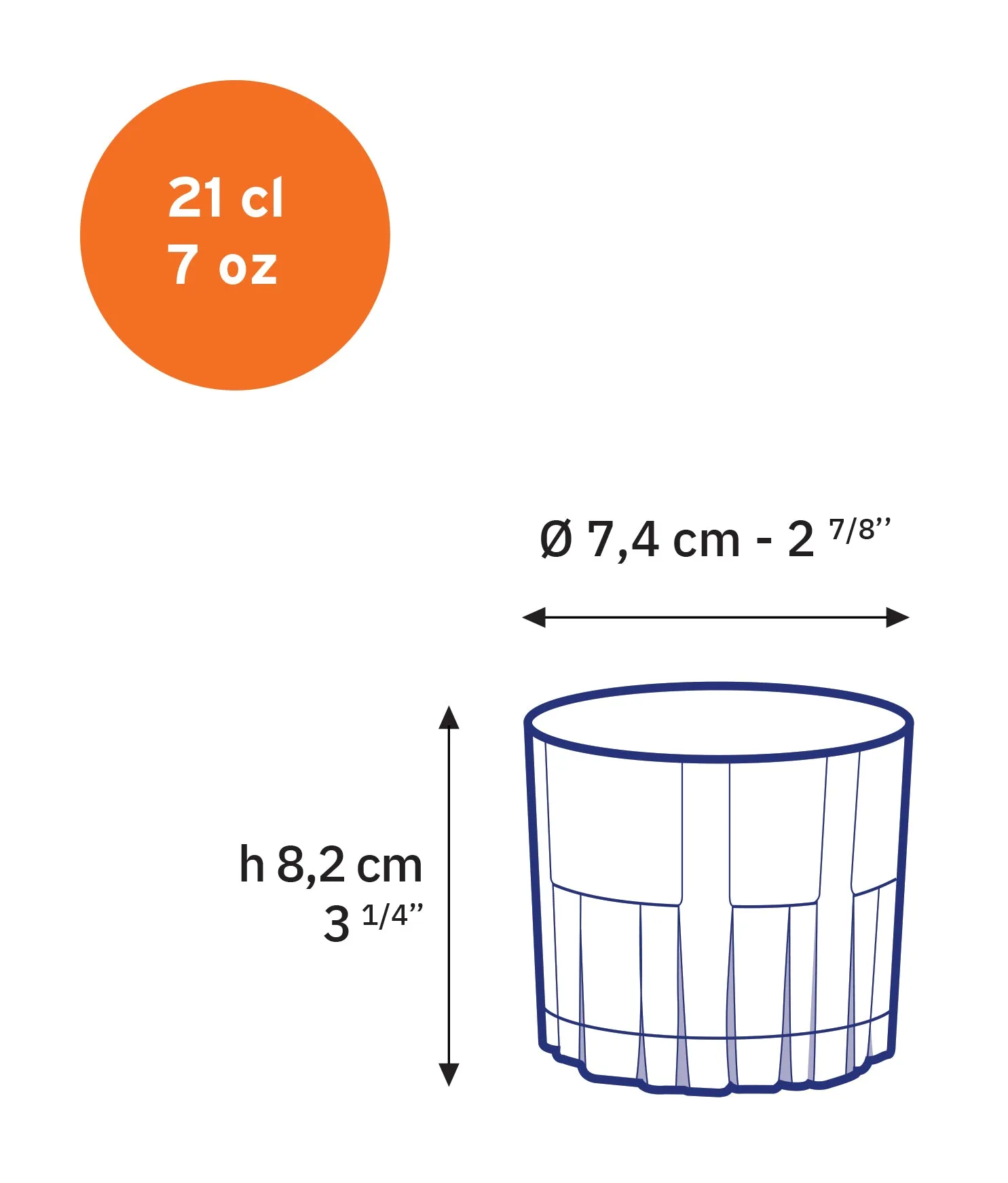 Jazz Glass Tumbler - Set of 6