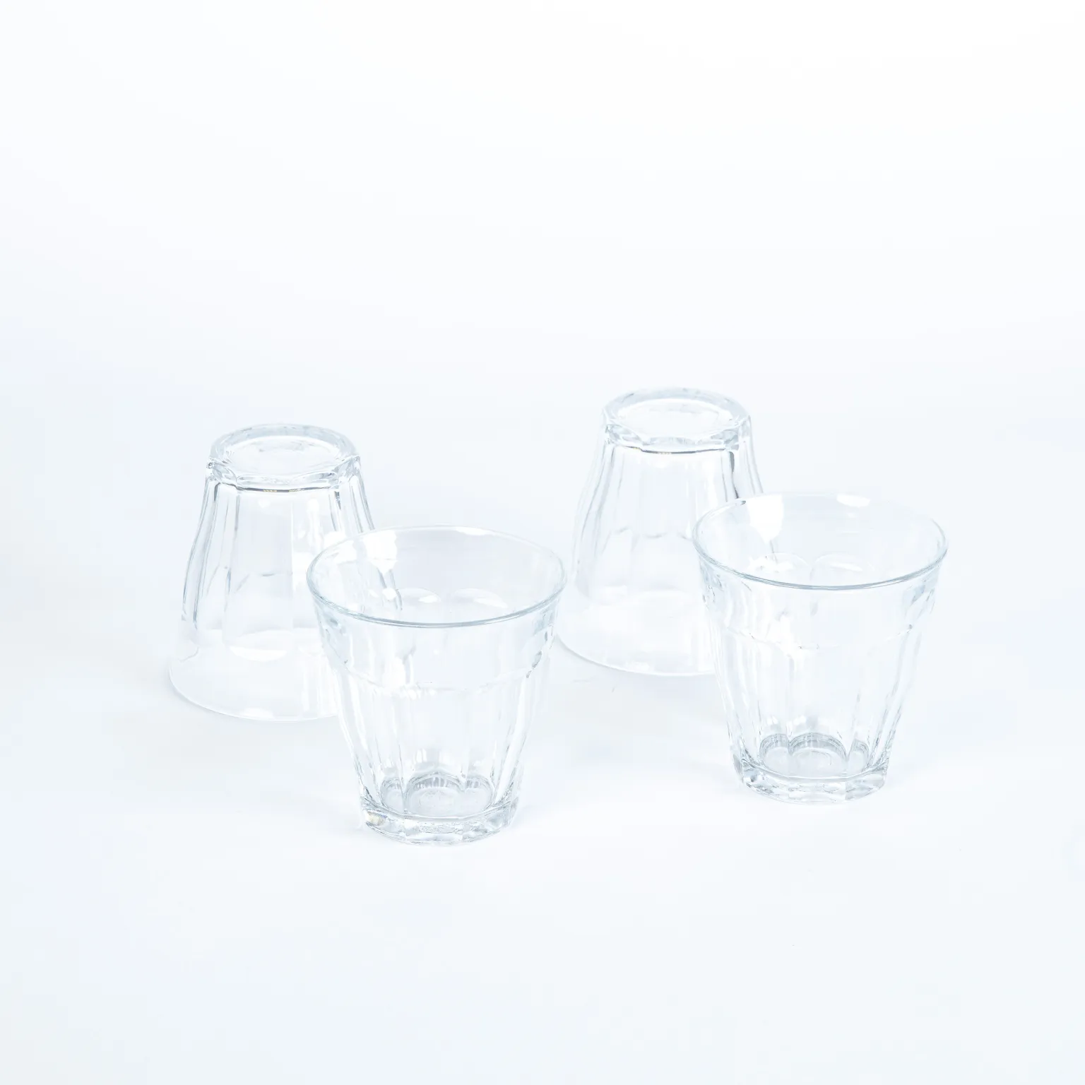 Anniversary Clear Glass Tumblers - Set of 4