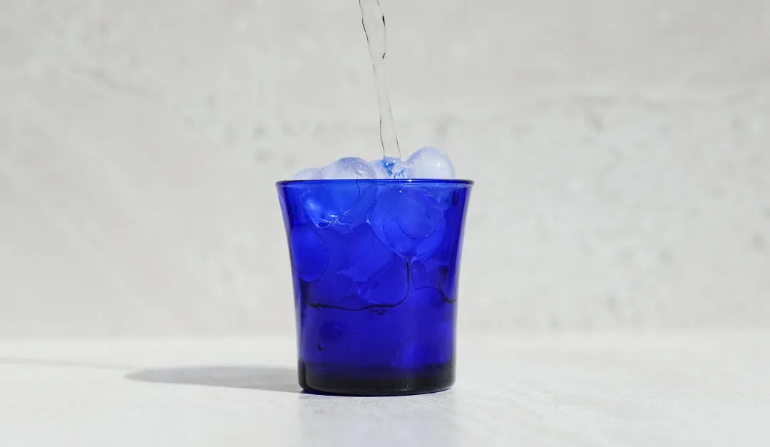 Lys Sapphire Glass Tumbler 7 oz - Set of 6